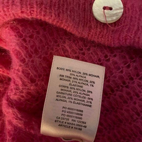 Aritzia Wilfred Alessia Cardigan (Pink, XXS) - Picture 2 of 6